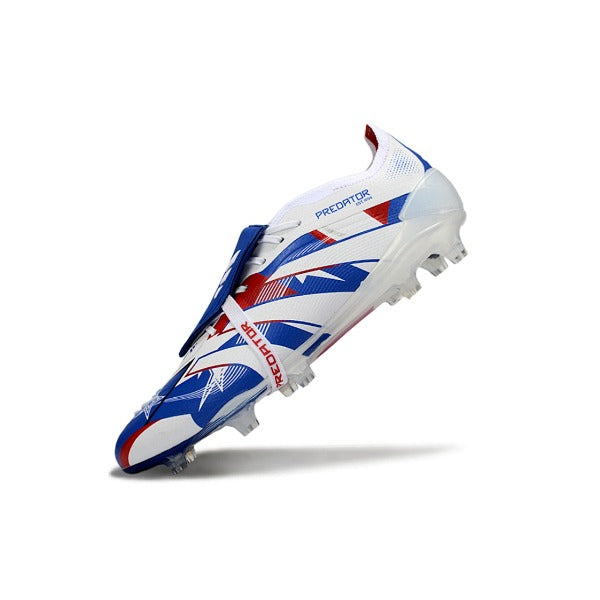 Adidas Predator 25 Elite White, Blue and Red FG
