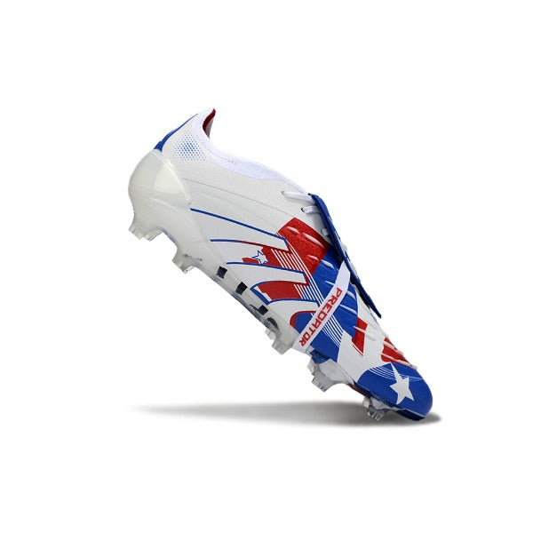 Adidas Predator 25 Elite White, Blue and Red FG
