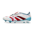 Adidas Predator 25 Elite White, Light Blue and Dark Red FG