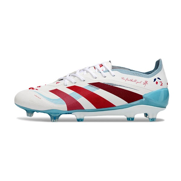 Adidas Predator 25 Elite White, Red and Blue FG