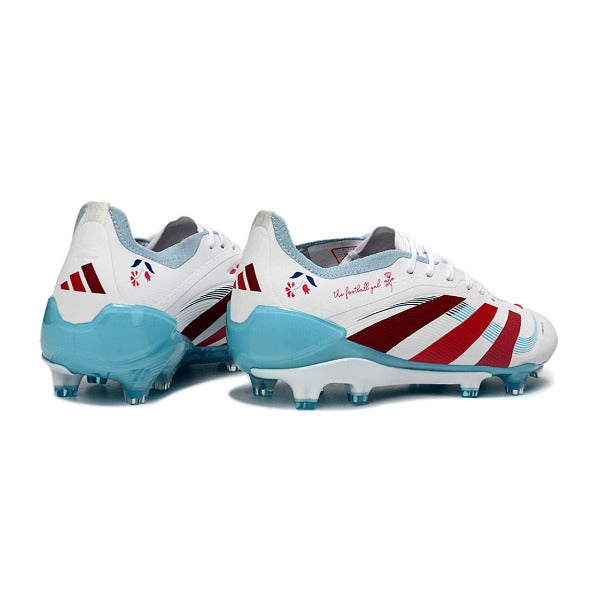 Adidas Predator 25 Elite White, Red and Blue FG