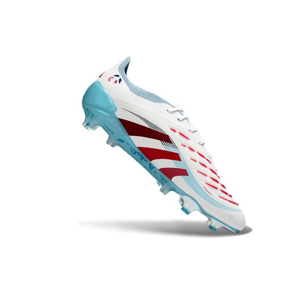 Adidas Predator 25 Elite White, Red and Blue FG