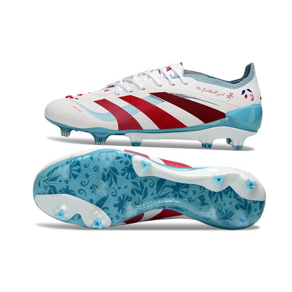 Adidas Predator 25 Elite White, Red and Blue FG