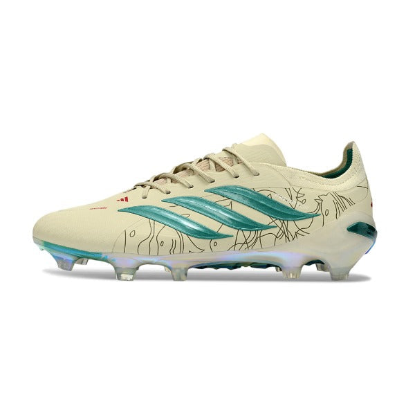 Adidas Predator 26 Elite Beige and Green Firm Ground FG Football Boot