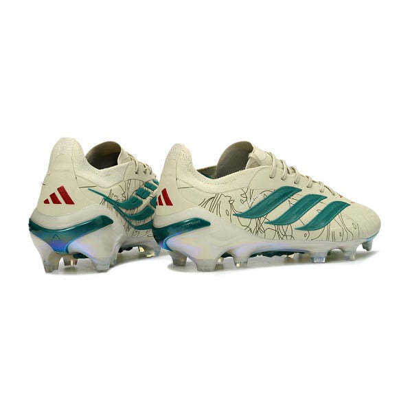 Adidas Predator 26 Elite Beige and Green Firm Ground FG Football Boot
