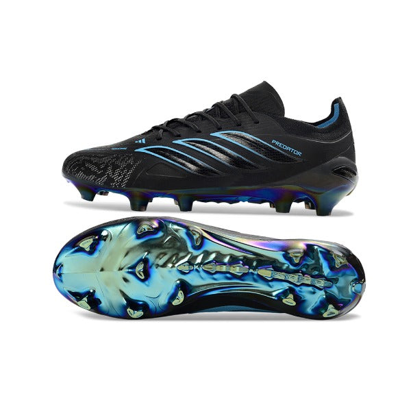 Adidas Predator 26 Elite Black and Blue Firm Ground FG Football Boot