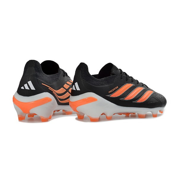Adidas Predator 26 Elite Black and Orange Firm Ground FG Football Boot