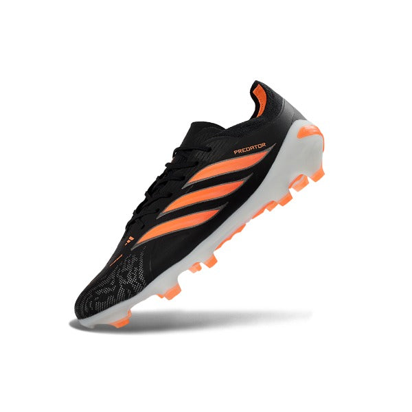 Adidas Predator 26 Elite Black and Orange Firm Ground FG Football Boot