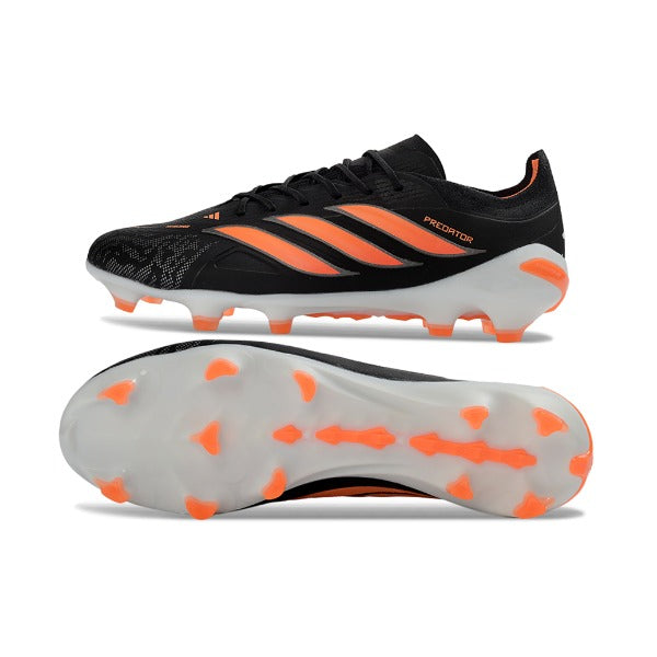 Adidas Predator 26 Elite Black and Orange Firm Ground FG Football Boot