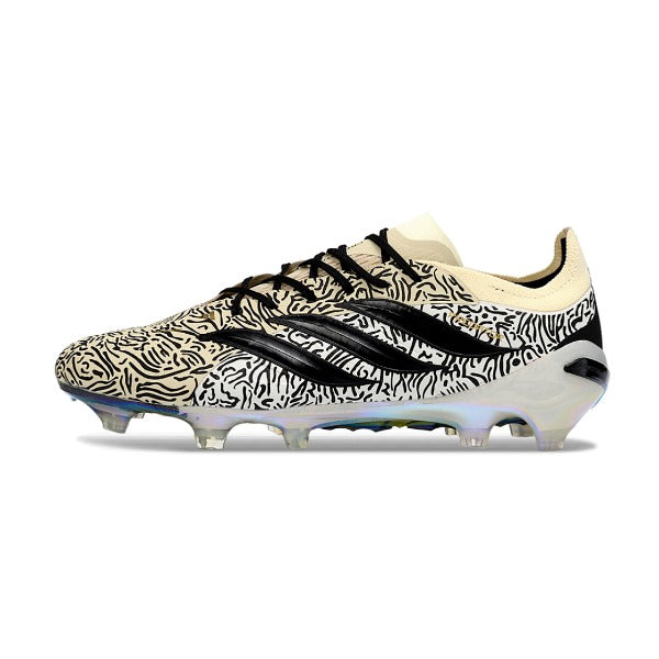 Adidas Predator 26 Elite Black, Beige and White FG