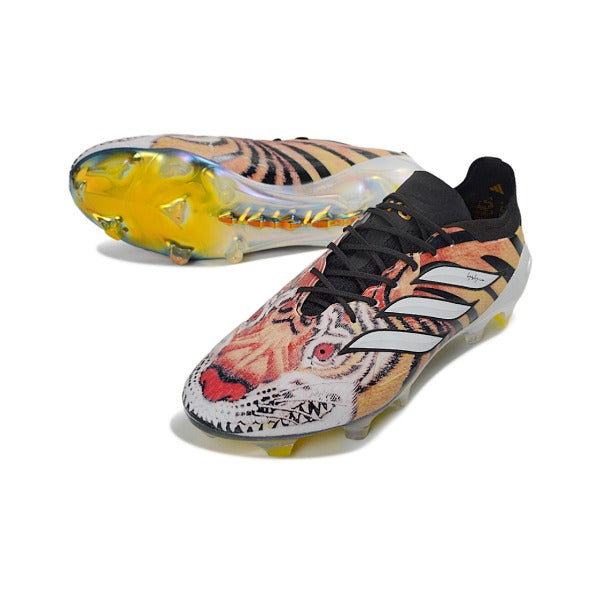 Adidas Predator 26 Elite Black White and Orange FG