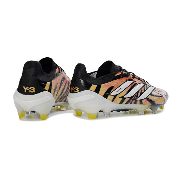 Adidas Predator 26 Elite Black White and Orange FG
