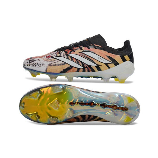 Adidas Predator 26 Elite Black White and Orange FG