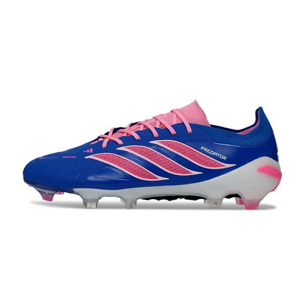 Adidas Predator 26 Elite Blue, Pink and White FG