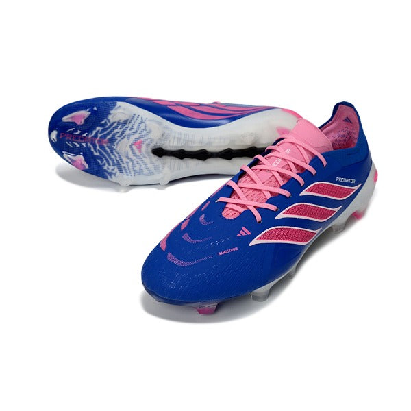 Adidas Predator 26 Elite Blue, Pink and White FG