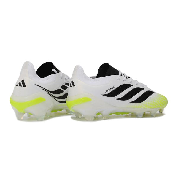 Adidas Predator 26 Elite Fluorescent Green, Black and White Firm Ground FG Football Boot