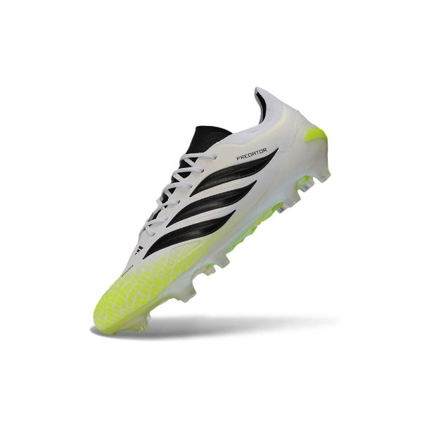 Adidas Predator 26 Elite Fluorescent Green, Black and White Firm Ground FG Football Boot
