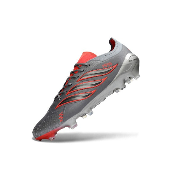 Adidas Predator 26 Elite Gray and Orange Firm Ground FG Football Boot