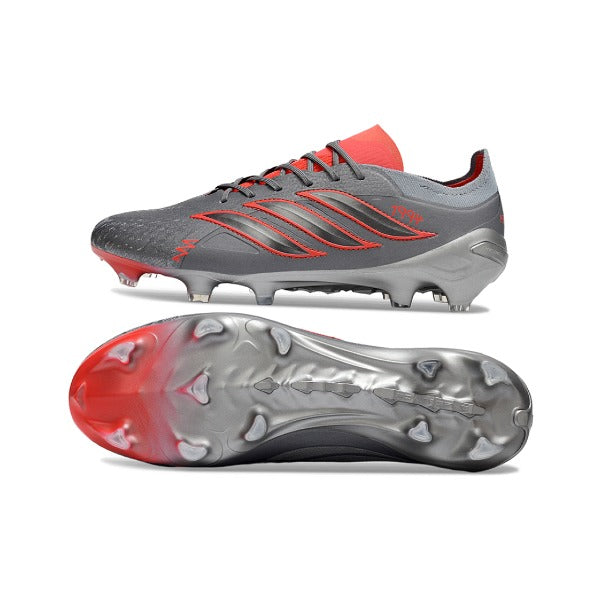 Adidas Predator 26 Elite Gray and Orange Firm Ground FG Football Boot
