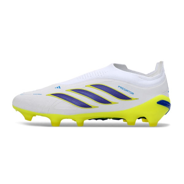 Adidas Predator 26 Elite Laceless White and Yellow FG