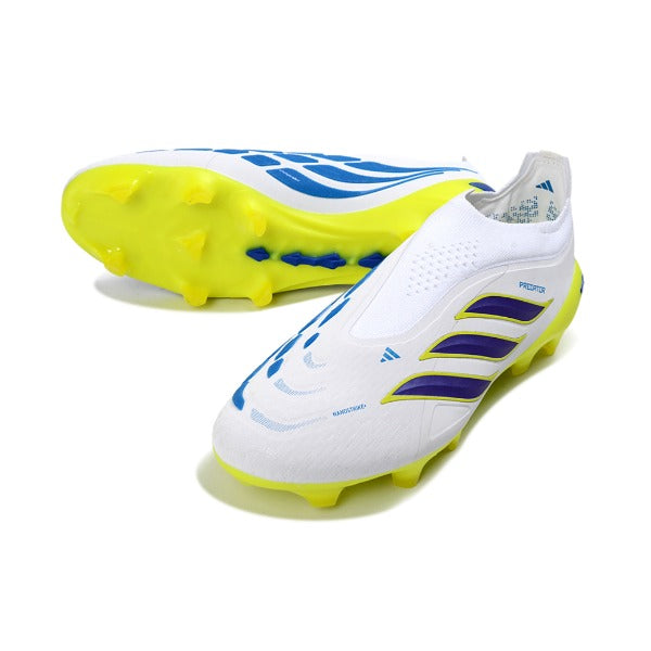 Adidas Predator 26 Elite Laceless White and Yellow FG