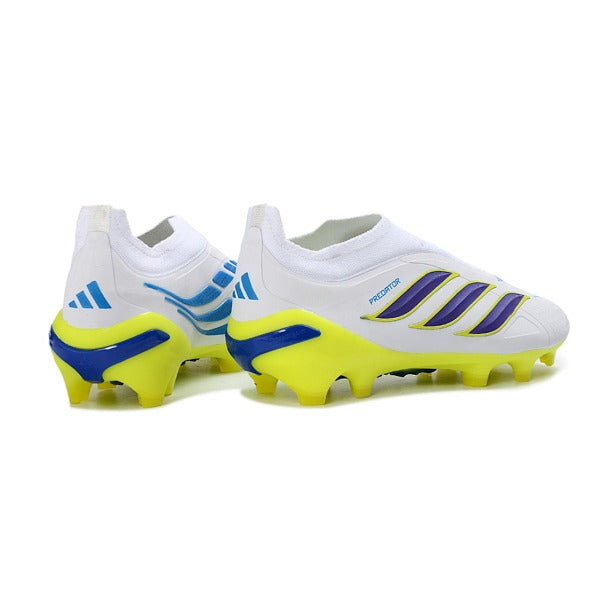 Adidas Predator 26 Elite Laceless White and Yellow FG