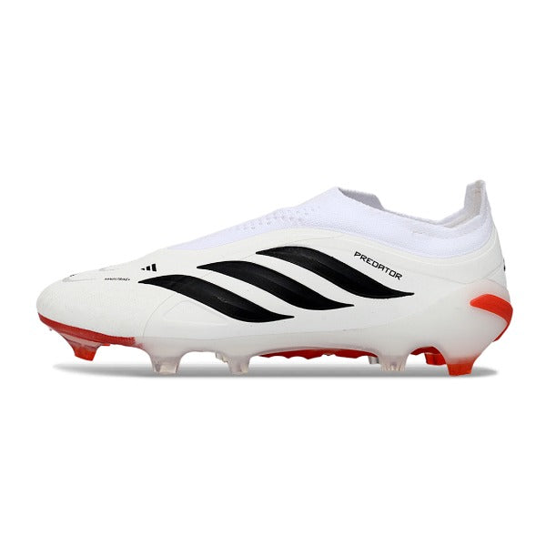 Adidas Predator 26 Elite Laceless White, Orange and Black FG