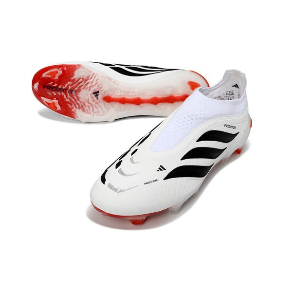 Adidas Predator 26 Elite Laceless White, Orange and Black FG