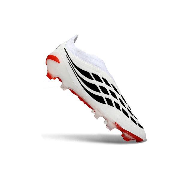 Adidas Predator 26 Elite Laceless White, Orange and Black FG
