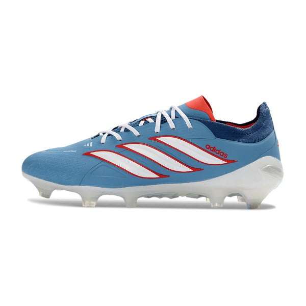 Adidas Predator 26 Elite Light Blue and White Firm Ground FG Football Boot