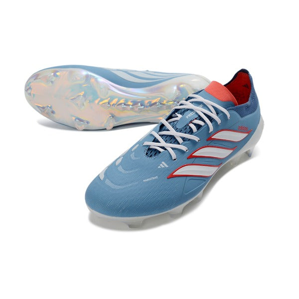 Adidas Predator 26 Elite Light Blue and White Firm Ground FG Football Boot