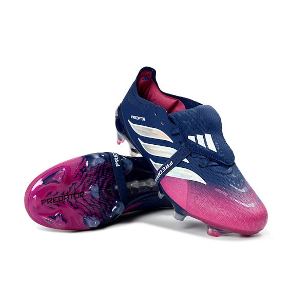 Adidas Predator 26 Elite Tongue Pink and Purple Kids Firm Ground FG Football Boot