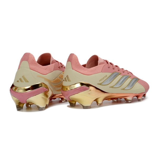 Adidas Predator 26 Elite Pink, Golden and Beige FG
