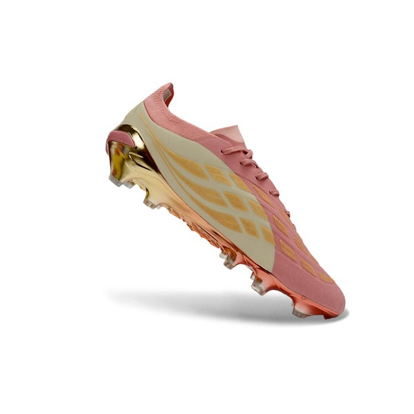 Adidas Predator 26 Elite Pink, Golden and Beige FG
