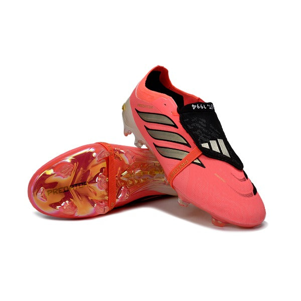 Adidas Predator 26 Elite Tongue Salmon Pink Kids Firm Ground FG Football Boot