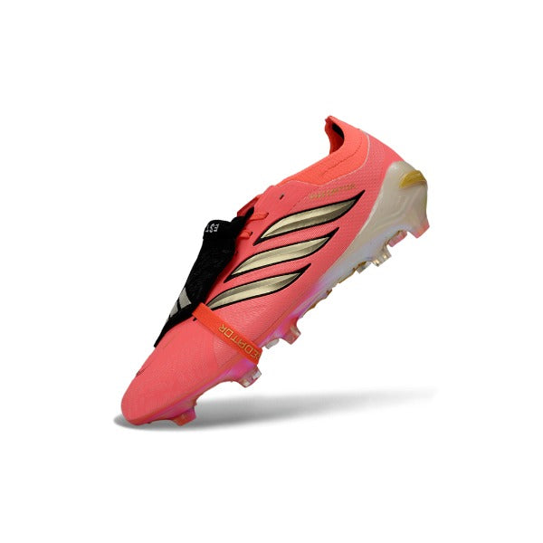 Adidas Predator 26 Elite Tongue Salmon Pink Kids Firm Ground FG Football Boot
