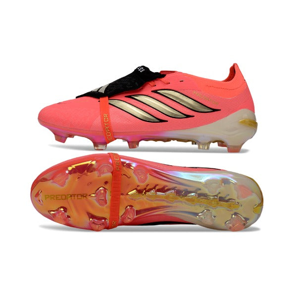 Adidas Predator 26 Elite Tongue Salmon Pink Kids Firm Ground FG Football Boot
