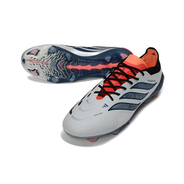Adidas Predator 26 Elite Silver and Orange FG