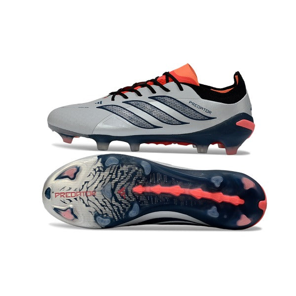 Adidas Predator 26 Elite Silver and Orange FG