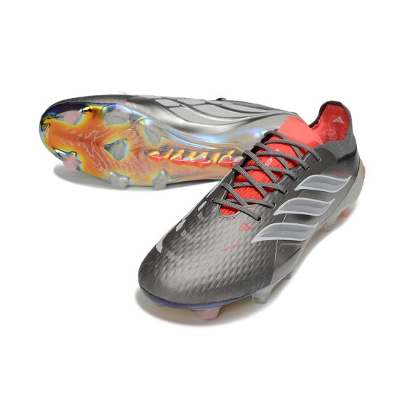 Adidas Predator 26 Elite Silver and White Firm Ground FG Football Boot