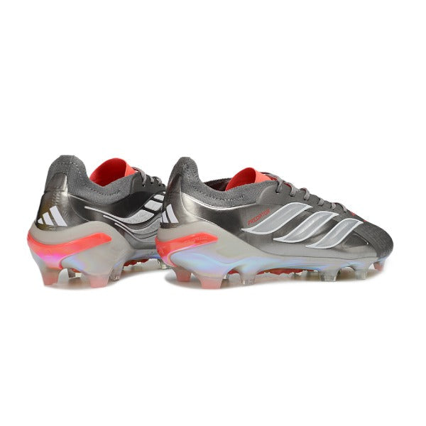 Adidas Predator 26 Elite Silver and White Firm Ground FG Football Boot