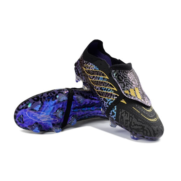 Adidas Predator 26 Elite Tongue Beige, Black and White Firm Ground FG Football Boot