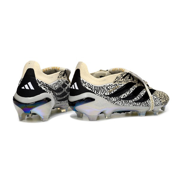 Adidas Predator 26 Elite Tongue Beige, Black and White FG