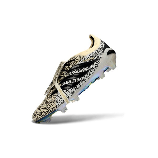 Adidas Predator 26 Elite Tongue Beige, Black and White FG