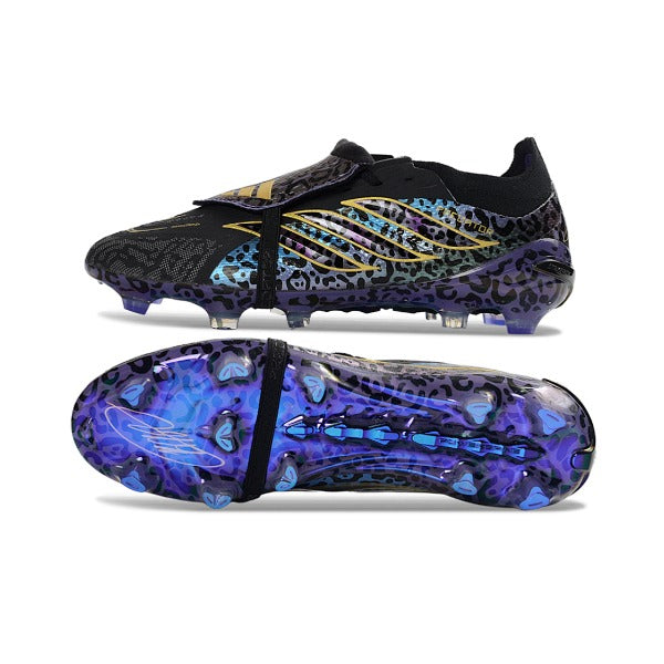 Adidas Predator 26 Elite Tongue Beige, Black and White Firm Ground FG Football Boot