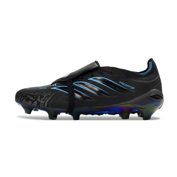 Adidas Predator 26 Elite Tongue Black and Blue Firm Ground FG Football Boot