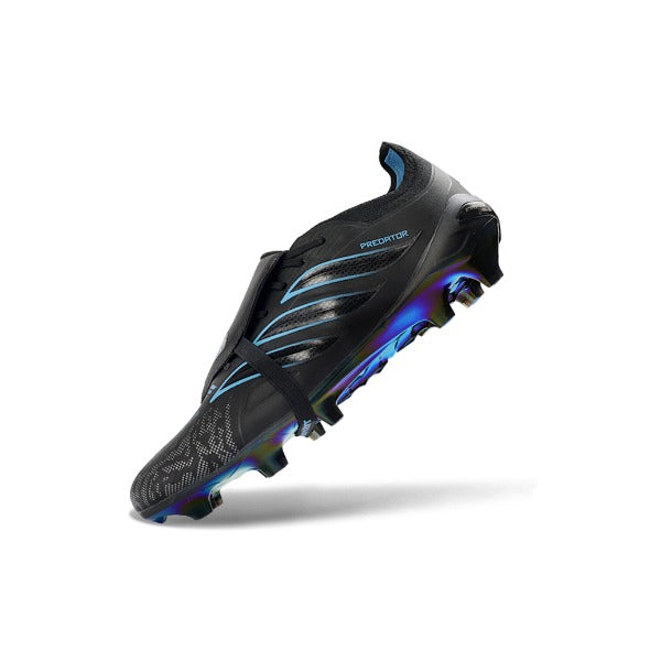 Adidas Predator 26 Elite Tongue Black and Blue Firm Ground FG Football Boot