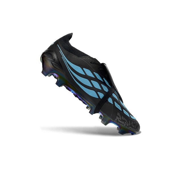 Adidas Predator 26 Elite Tongue Black and Blue Firm Ground FG Football Boot