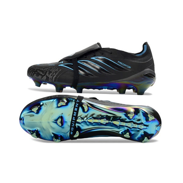 Adidas Predator 26 Elite Tongue Black and Blue Firm Ground FG Football Boot