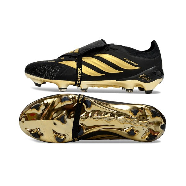 Adidas Predator 26 Elite Tongue Black and Golden FG